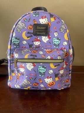 Loungefly Sanrio Hello Kitty Spooky Mini Leather Backpack Bag Halloween